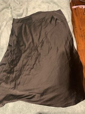 Sleek Black A-Line Skirt
